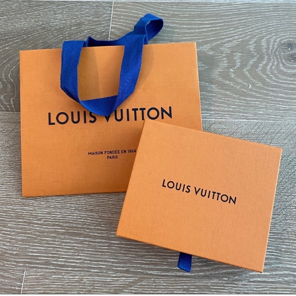 Louis Vuitton gift Box - shopping bag - blue Ribbon NEW - Picture 2 of 11